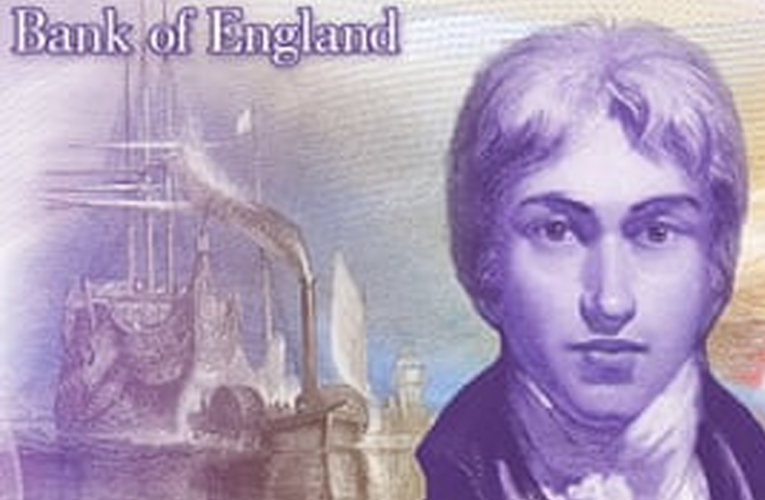 Nova nota de £ 20 tem o retrato de JMW Turner
